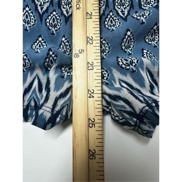 Aéropostale Bleu White Geometric Print Playsuit Size S Petite - Picture 8 of 15